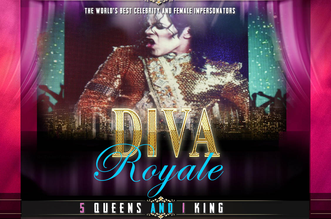 Drag banner with michael jackson
